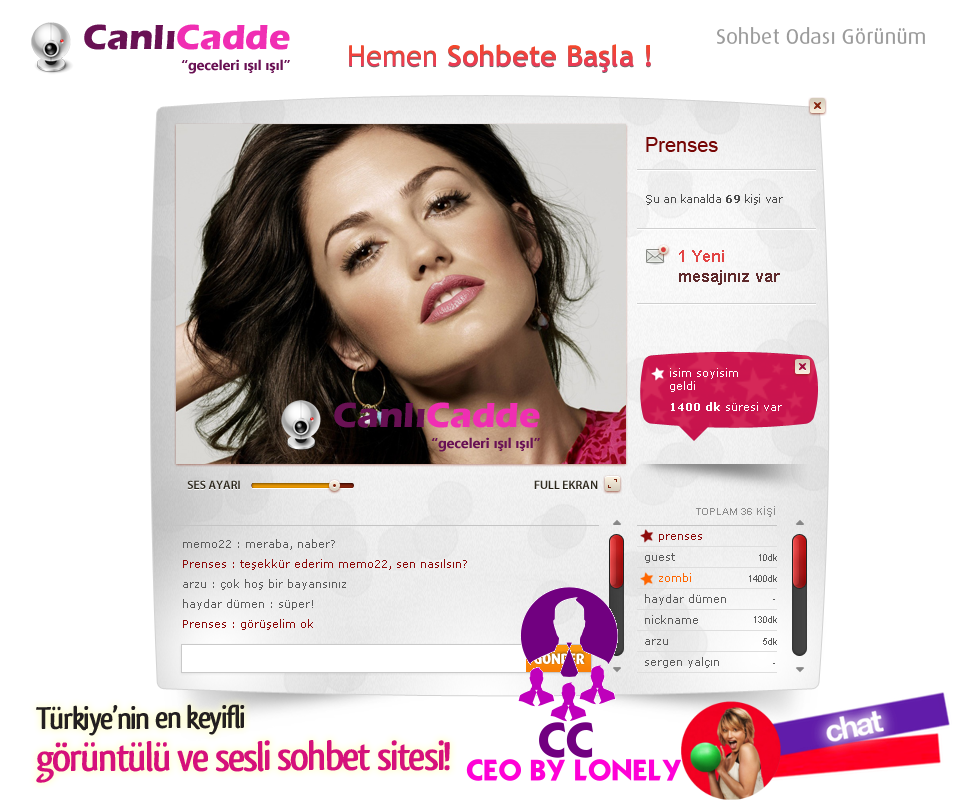 Canlicadde.com Canlı Sohbet Kızları