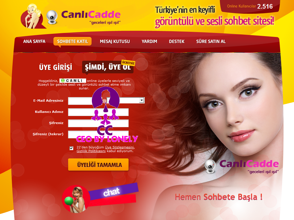 Canlı Sohbet Canlicadde.com Yeni Nesil Canlı Görüntülü Sohbet Sitesi